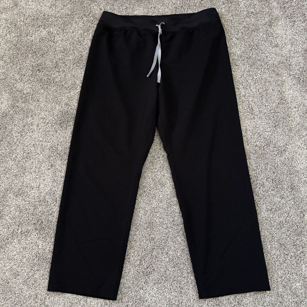FIGS HW Livingston Scrub Pants W22SW2016 Black PO 3585 Size XXL 2XL